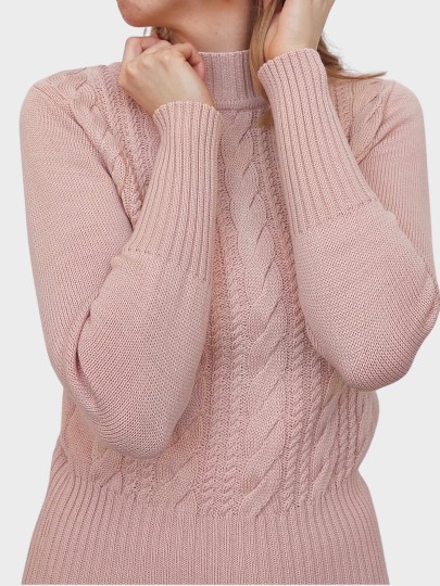 Indy light pink merino sweater