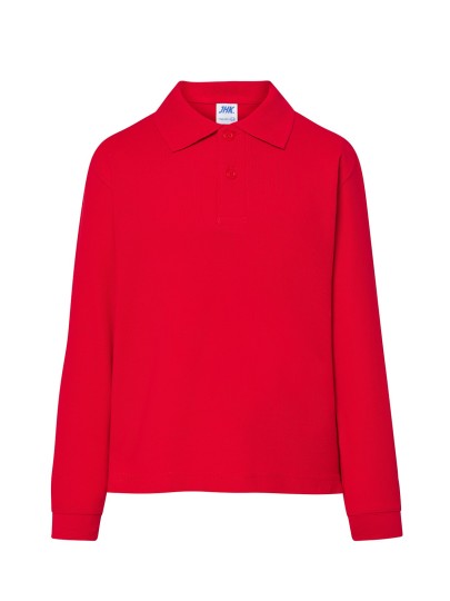 Children's Polo with long sleeves PKID210LS /Red