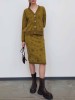 Rory olive green skirt