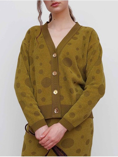 Moty olive green cardigan