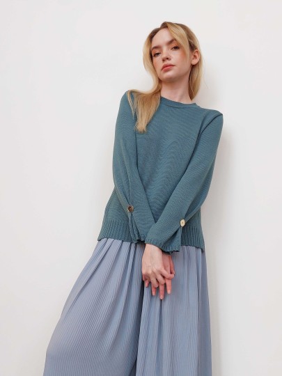 Ilve greenish merino sweater