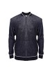 Pikky dark blue merino wool bomber jacket