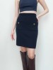 Rossy dark blue skirt