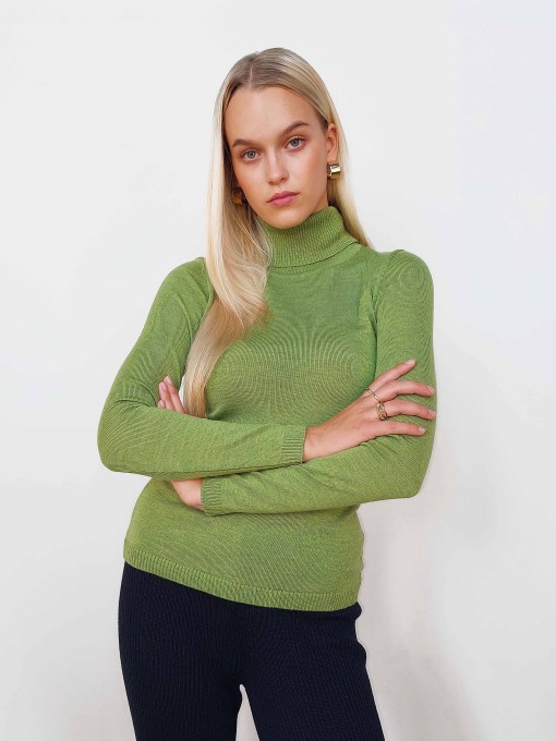 Marin light green merino wool sweater