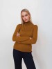 Gold brown merino wool sweater Marin