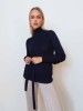 Maalin navy blue merino wool sweater