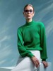 Mirja green merino wool sweater