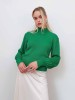 Mirja green merino wool sweater