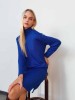 Mindra blue merino wool dress