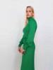 Maliin green merino wool dress