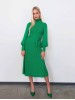 Maliin green merino wool dress