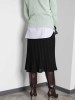 Annaliis 70 black merino wool skirt