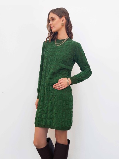 Rimmik green jumper dress