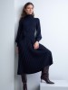 Maliin navy blue merino wool dress