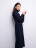 Maliin navy blue merino wool dress