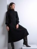 Maliin black merino wool dress