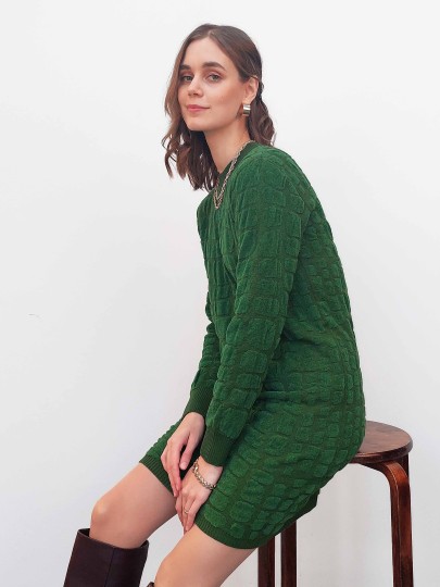 Rimmik green jumper dress