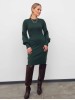 Daniela 95 merino wool forest green dress