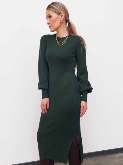 Daniela 115 forest green dress