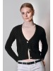 Black merino cardigan Indira