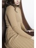 Malyn beige merino wool dress