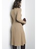 Malyn beige merino wool dress