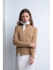 Indra merino sweater camel-beige