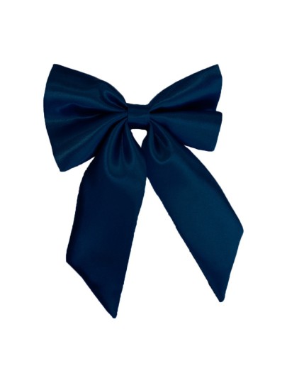 Navy bow with a rubber-band