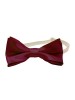 Burgundy bow tie with an elastic