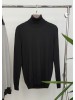 Black merino slim fit sweater Steel K
